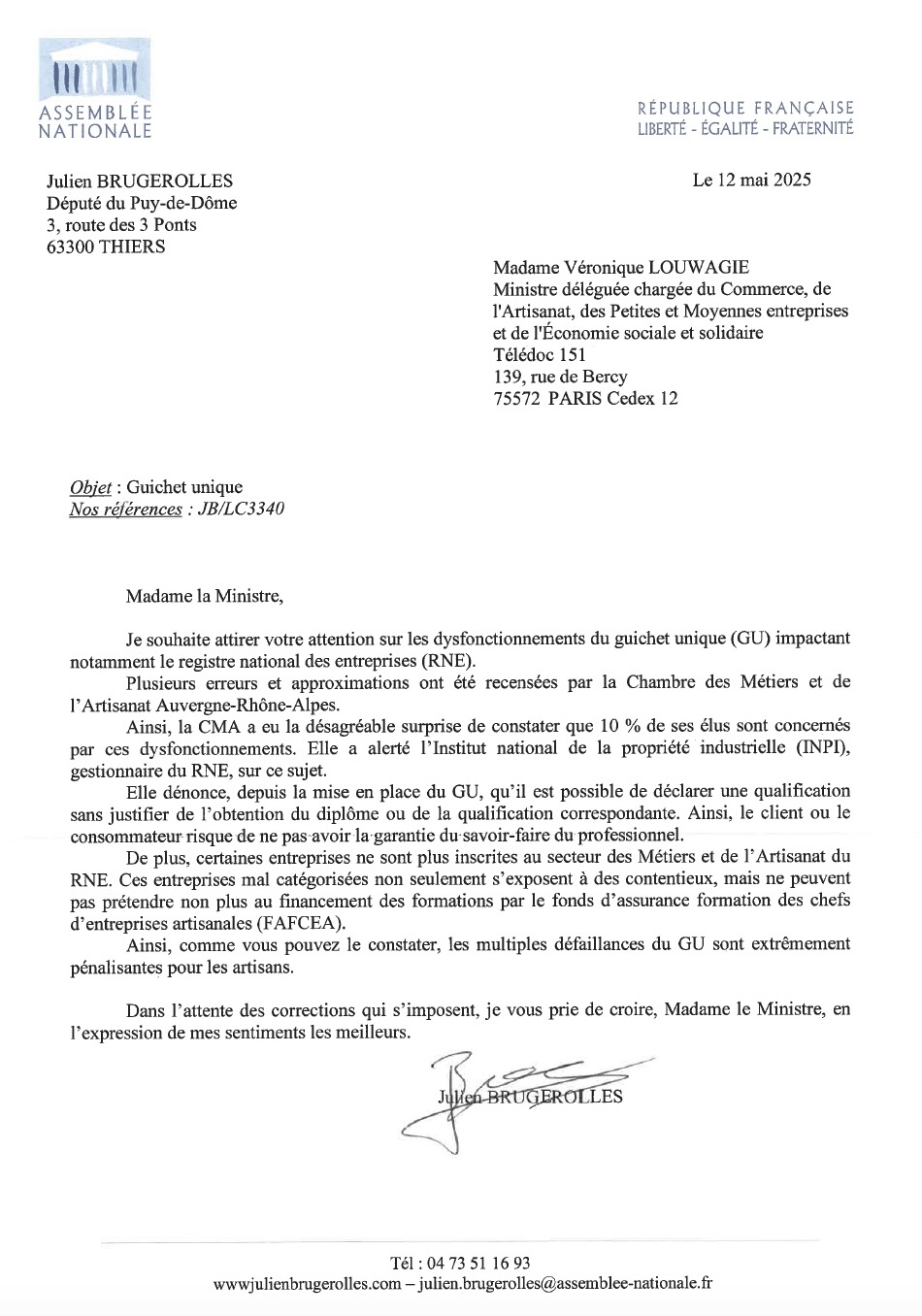 Dysfonctionnements du guichet unique