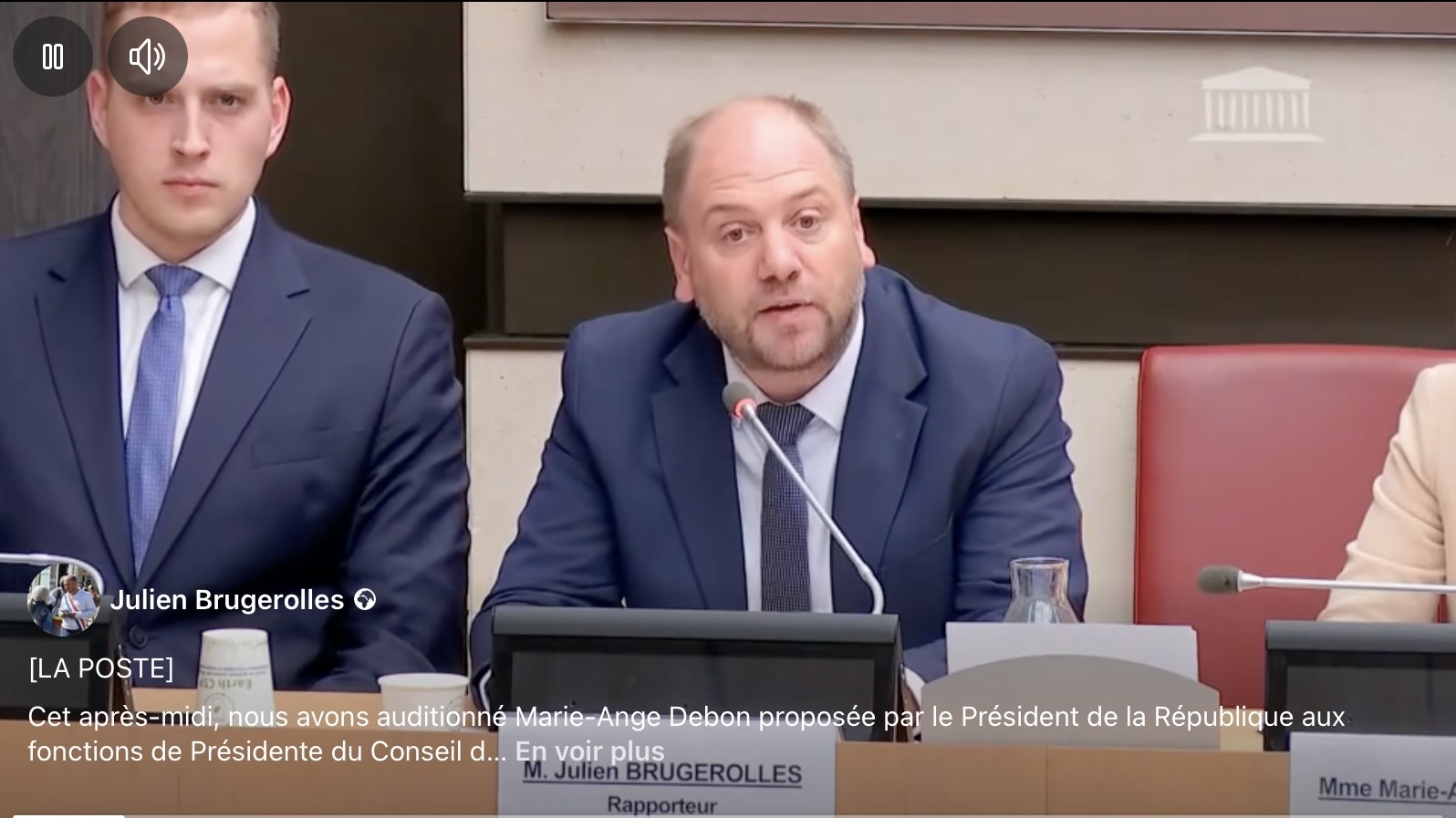 Audition de Marie-Ange Debon, proposée par le Président de la République aux fonctions de Présidente du Conseil d'administration de la Poste