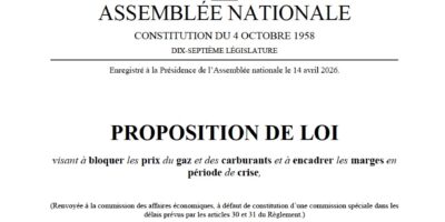 visant à bloquer les prix du gaz et des carburants et à encadrer les marges en période de crise