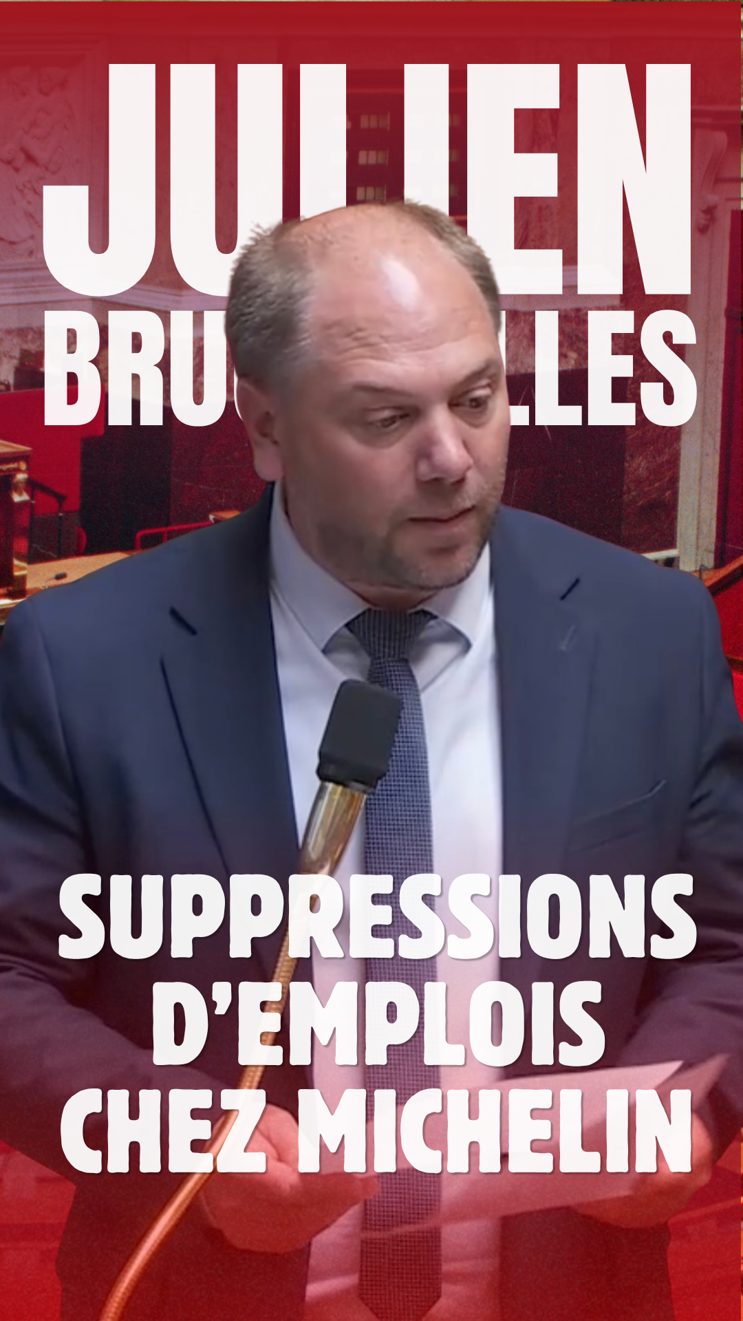 Question au gouvernement : suppressions d'emplois dans le groupe Michelin