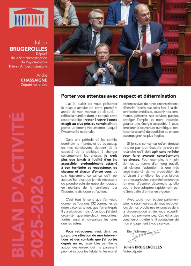 Bilan d'activité 2025-2026